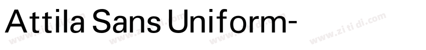 Attila Sans Uniform字体转换
